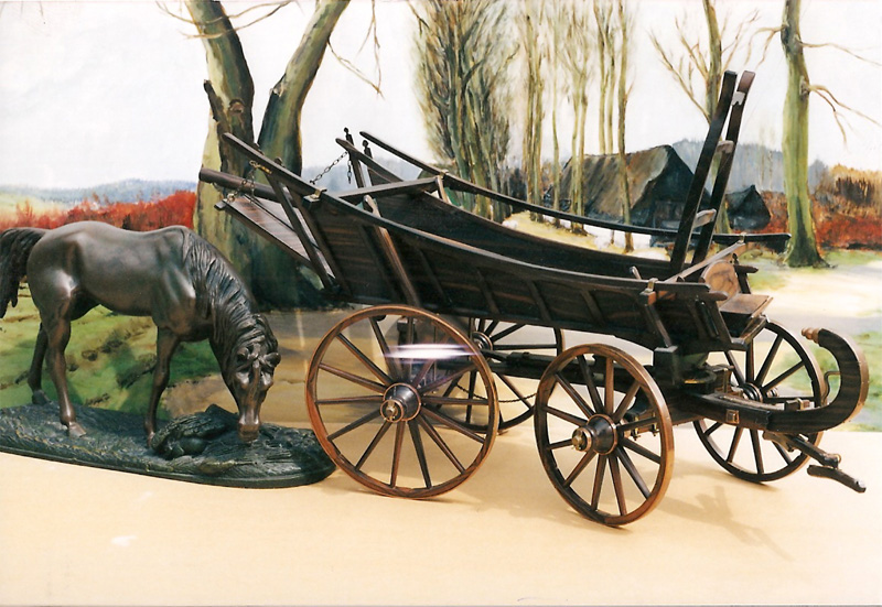 Houten boerenwagens voor achter paarden